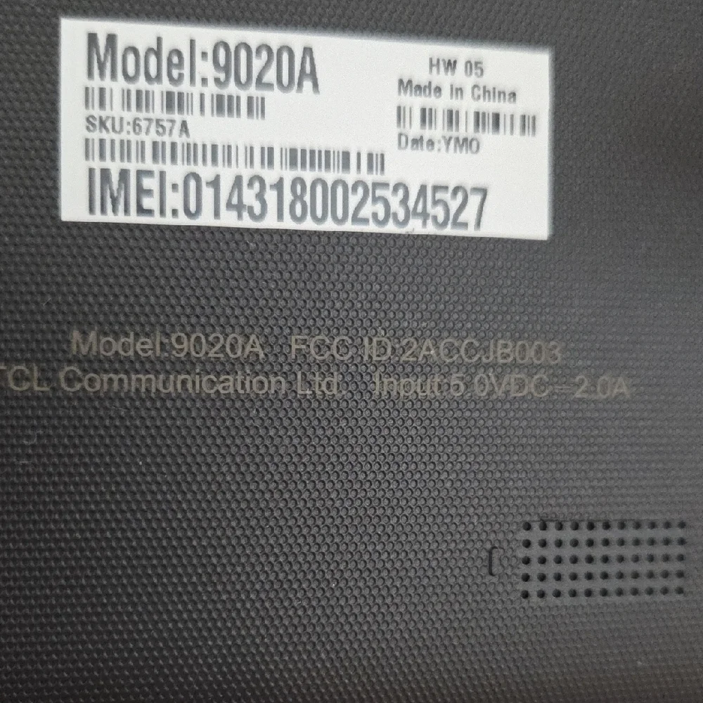 New In Box Sleek Black Tablet with Charging Port 8.4 In An Sim